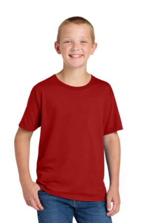 TRUE RED 363Y jerzees classics youth cotton t-shirt
