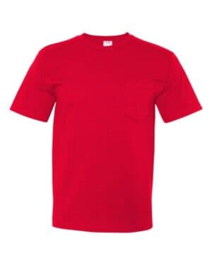 RED Bayside 5070 usa-made midweight pocket t-shirt
