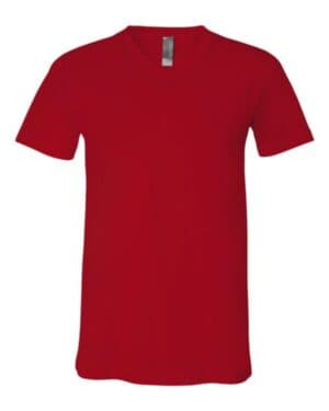 RED Bella canvas 3005 jersey v-neck tee