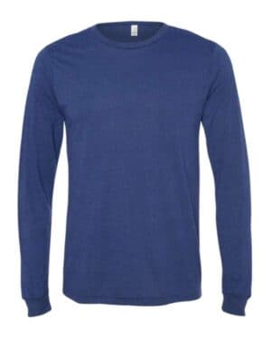 NAVY TRIBLEND Bella canvas 3513 triblend long sleeve tee