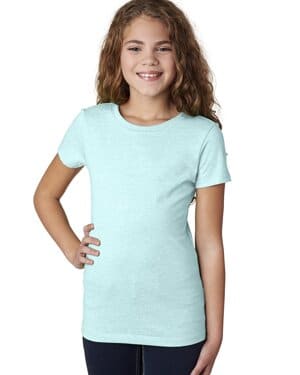 ICE BLUE Next level apparel 3712 youth princess cvc t-shirt