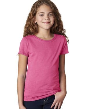 RASPBERRY Next level apparel 3712 youth princess cvc t-shirt