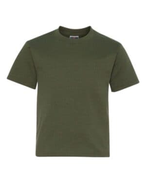 MILITARY GREEN Jerzees 29BR dri-power youth 50/50 t-shirt