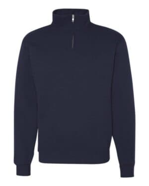 J. NAVY 995MR nublend cadet collar quarter-zip sweatshirt