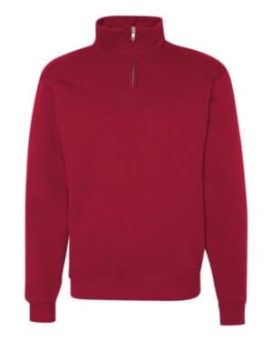 TRUE RED 995MR nublend cadet collar quarter-zip sweatshirt
