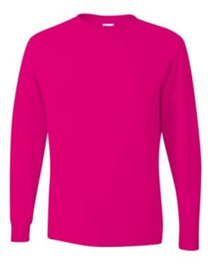 CYBER PINK Jerzees 29LSR dri-power long sleeve 50/50 t-shirt