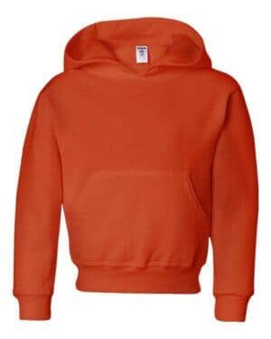 BURNT ORANGE Jerzees 996YR nublend youth hooded sweatshirt