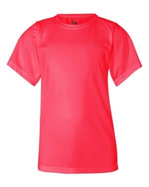 HOT CORAL Badger 2120 youth b-core t-shirt