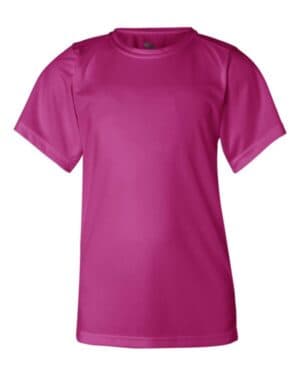 HOT PINK Badger 2120 youth b-core t-shirt