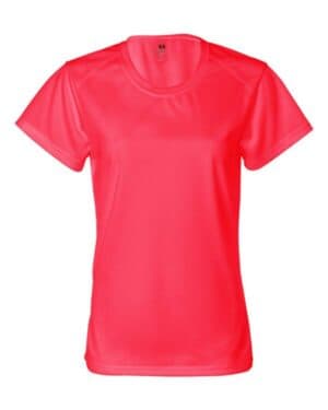 HOT CORAL Badger 4160 womens b-core t-shirt