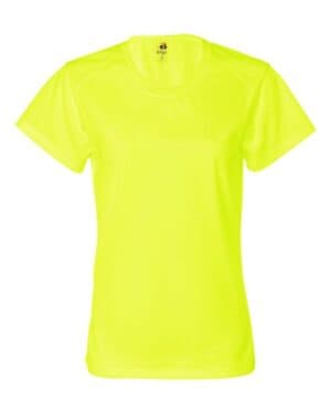 SAFETY YELLOW Badger 4160 womens b-core t-shirt