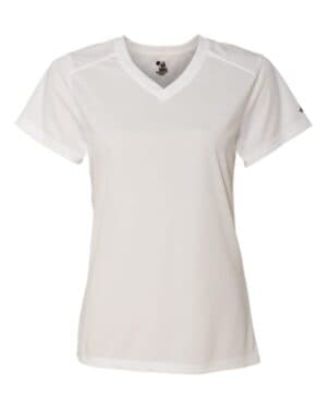 Badger 4162 womens b-core v-neck t-shirt