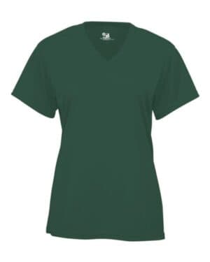 Badger 4162 womens b-core v-neck t-shirt
