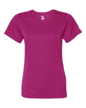 Badger 4162 womens b-core v-neck t-shirt