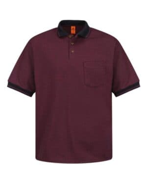 BR-BURGUNDY/ BLACK Red kap SK52 performance knit twill shirt