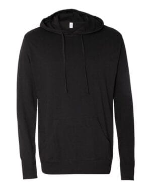 BLACK Independent trading co SS150J lightweight hooded pullover t-shirt
