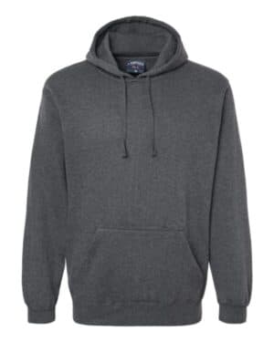 CHARCOAL HEATHER J america 8815 tailgate hooded sweatshirt