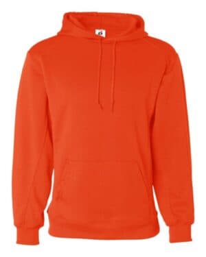 BURNT ORANGE Badger 1454 performance fleece hooded sweatshirt