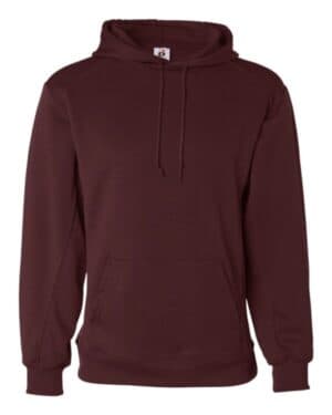 MAROON Badger 1454 performance fleece hooded sweatshirt