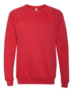 RED 3901 unisex sponge fleece raglan crewneck sweatshirt