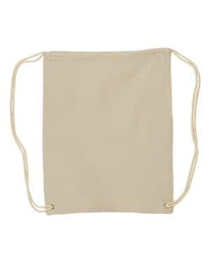 NATURAL Liberty bags 8875 canvas drawstring backpack