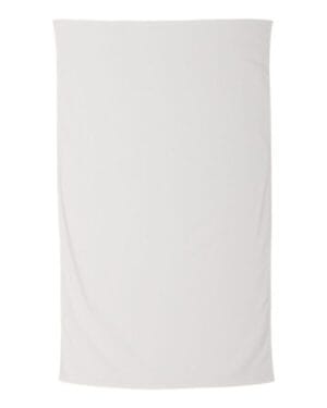 WHITE Carmel towel company C3560 legacy velour beach towel