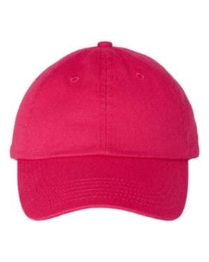 NEON PINK Valucap VC300A adult bio-washed classic dads cap