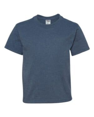 VINTAGE HEATHER BLUE Jerzees 29BR dri-power youth 50/50 t-shirt
