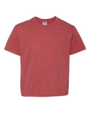 VINTAGE HEATHER RED Jerzees 29BR dri-power youth 50/50 t-shirt