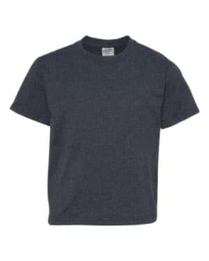 VINTAGE HEATHER NAVY Jerzees 29BR dri-power youth 50/50 t-shirt