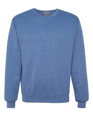 VINTAGE HEATHER BLUE Jerzees 562MR nublend crewneck sweatshirt