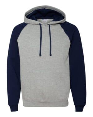 OXFORD/ J. NAVY 96CR nublend colorblocked raglan hooded sweatshirt