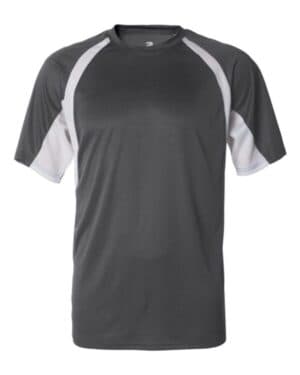 GRAPHITE/ WHITE Badger 4144 b-core hook t-shirt