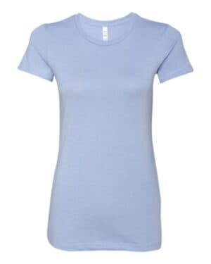 HEATHER BLUE Bella canvas 6004 women's slim fit tee
