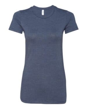 HEATHER NAVY Bella canvas 6004 women's slim fit tee