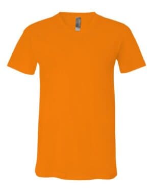 ORANGE Bella canvas 3005 jersey v-neck tee