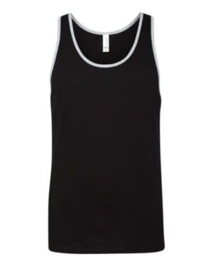 BLACK/ ATHLETIC HEATHER Bella canvas 3480 jersey tank