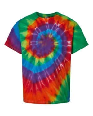 MICHELANGELO Dyenomite 20BMS youth multi-color spiral tie-dyed t-shirt