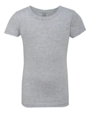HEATHER GREY Next level 3710 girls cotton princess t-shirt