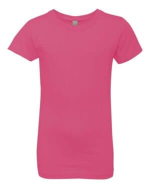 HOT PINK Next level 3710 girls cotton princess t-shirt