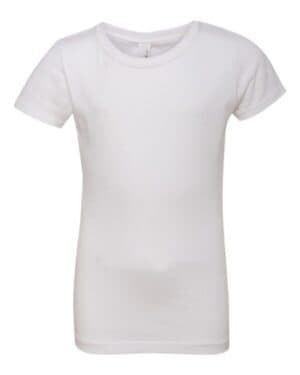 WHITE Next level 3710 girls cotton princess t-shirt