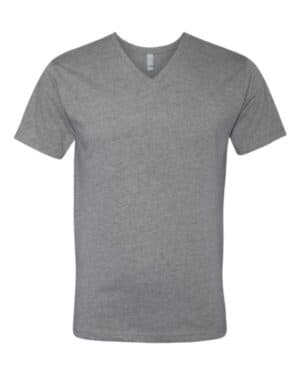 DARK HEATHER GREY Next level 6240 cvc v-neck t-shirt