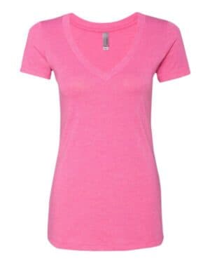 Next level 6740 womens triblend deep v-neck t-shirt