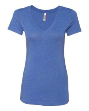 VINTAGE ROYAL Next level 6740 womens triblend deep v-neck t-shirt