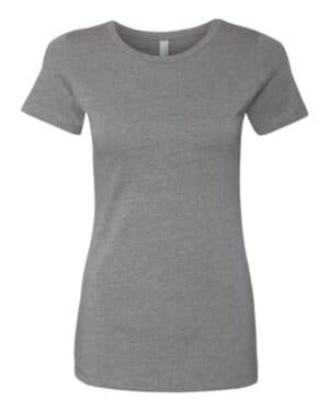 DARK HEATHER GREY Next level 6610 womens cvc t-shirt
