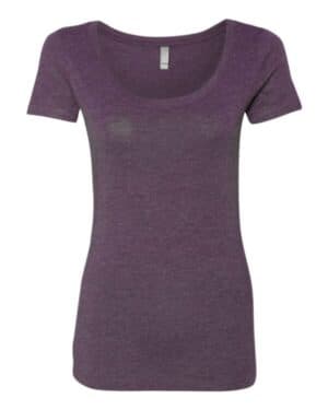 VINTAGE PURPLE Next level 6730 womens triblend scoop neck t-shirt