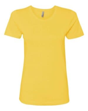 VIBRANT YELLOW Next level 3900 womens cotton t-shirt