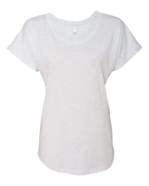 HEATHER WHITE Next level 6760 womens triblend dolman t-shirt