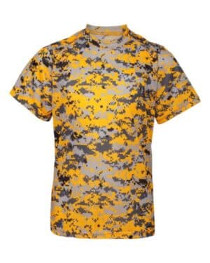 GOLD DIGITAL Badger 2180 youth digital camo t-shirt