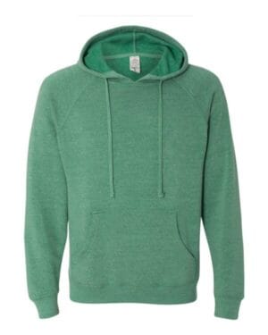 SEA GREEN PRM33SBP unisex special blend raglan hooded sweatshirt